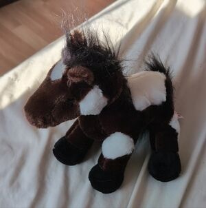 Webkinz Pinto Horse HM147 NO CODE Plush Stuffed Animal Pony Y2K Retired